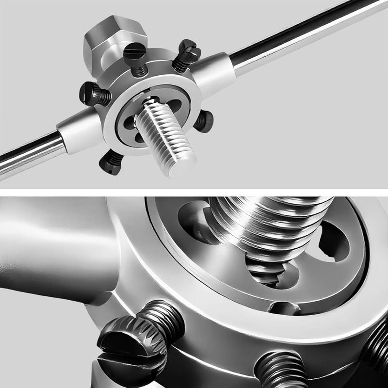 Grngven 38mm Die Stock Handle Wrench, for M12-M14 Adjustable Stock Die Wrench Handle Holder, Heavy Duty Round Die Holder - Image 5